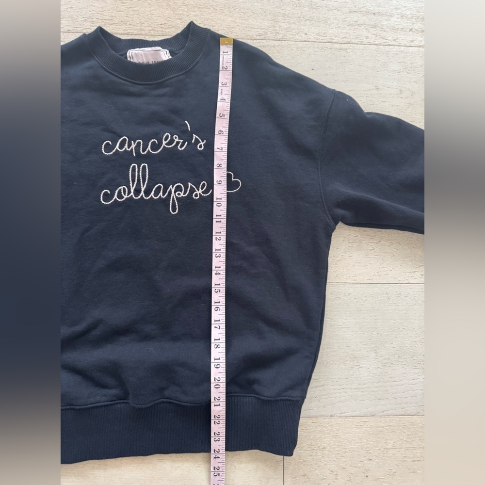 Lingua Franca RARE embroidered sweatshirt! XS Cancer’s Collapse - Picture 7 of 8